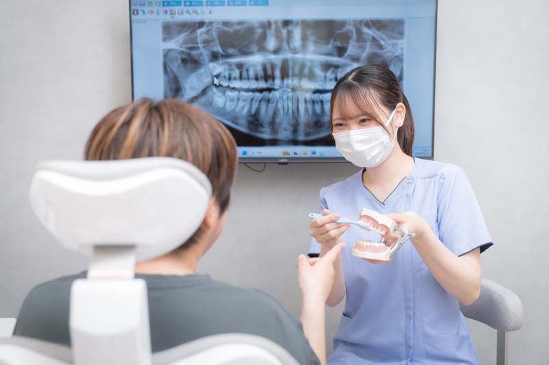 お口の状態に合わせたブラッシング指導